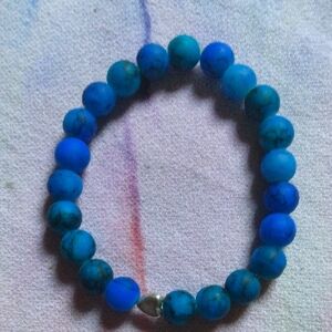 Blue Beaded Bracelet
